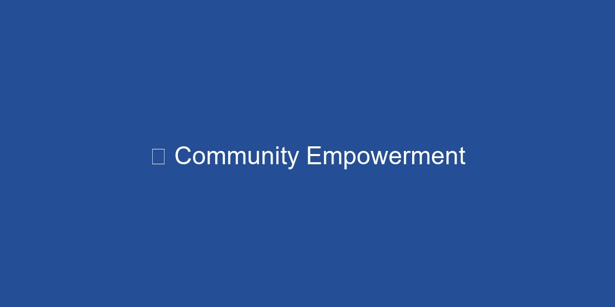 Community Empowerment